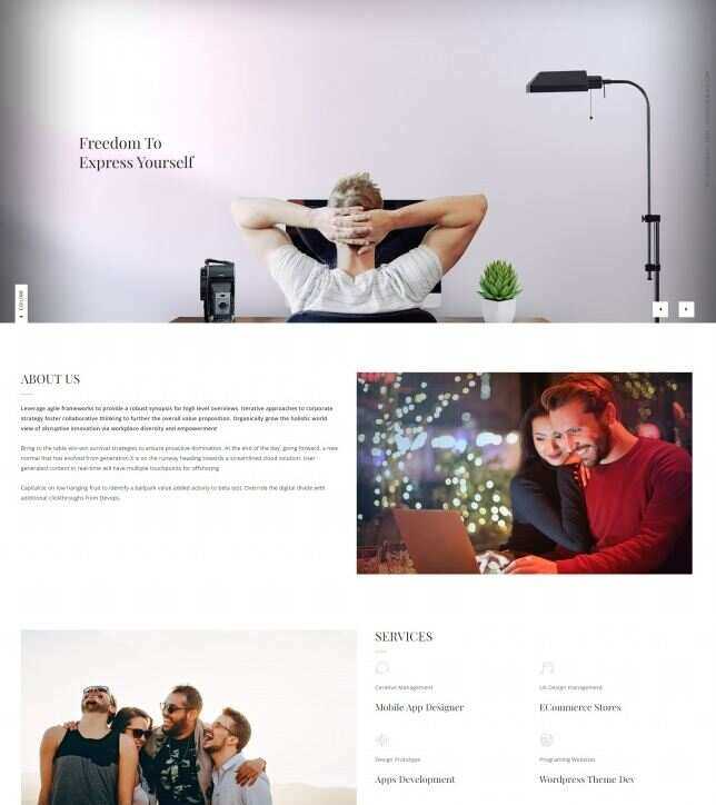 中小型互联网开发公司网站html模板 - 简单网创项目资源网