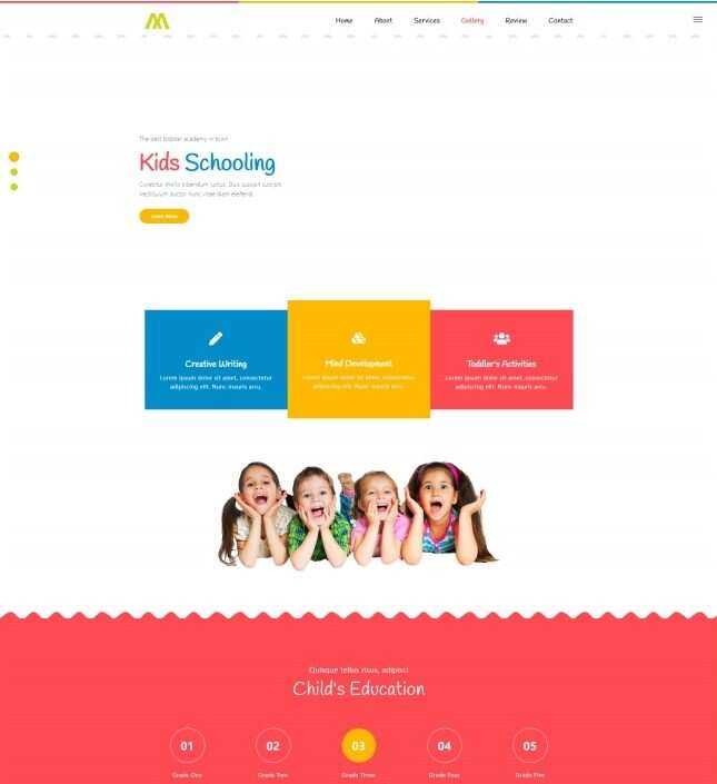 婴幼儿早教儿童培训机构网站HTML模板 - 简单网创项目资源网