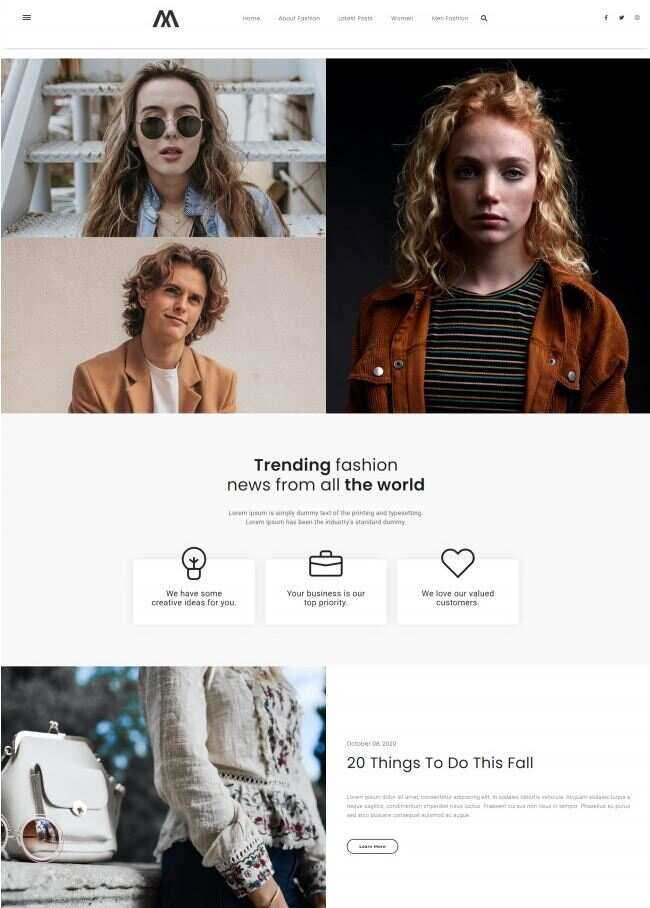 响应式时尚新闻资讯网站HTML模板 - 简单网创项目资源网