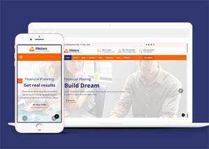 宽屏商业咨询类公司网站模板 - 简单网创项目资源网