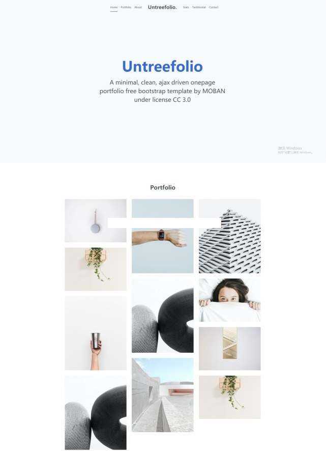 UI网页设计公司Bootstrap模板 - 简单网创项目资源网