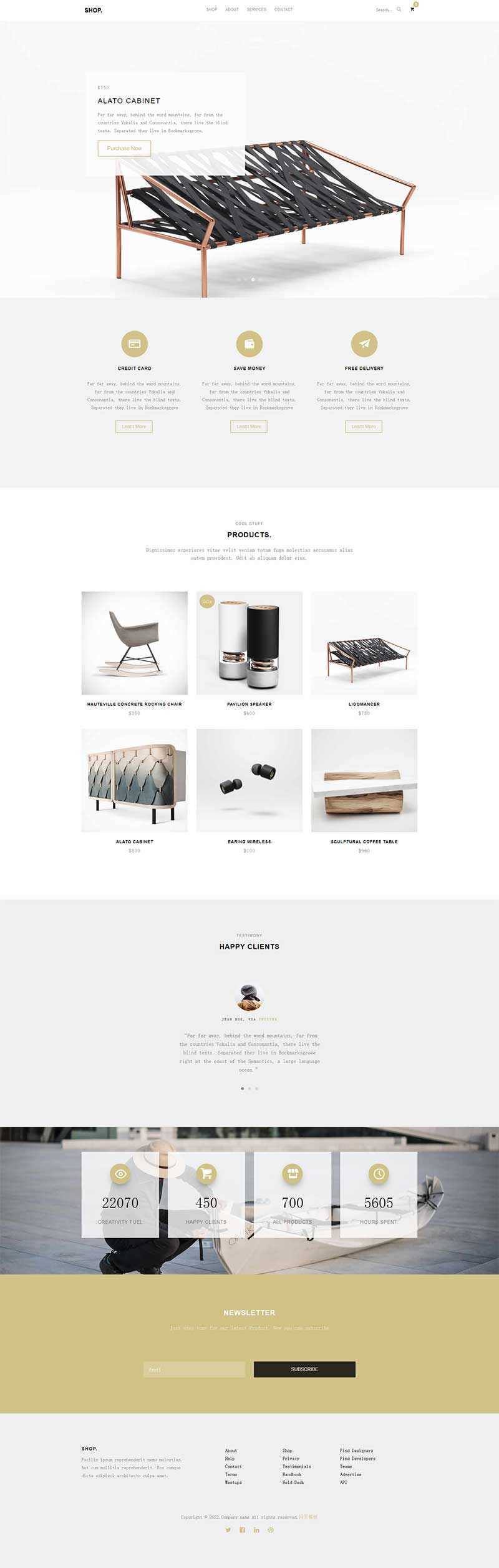 创意产品宣传购买HTML5网站模板 - 简单网创项目资源网