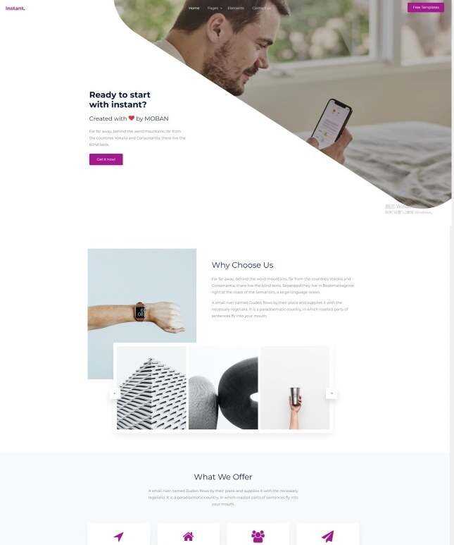 HTML5个性创意设计公司网站模板 - 简单网创项目资源网