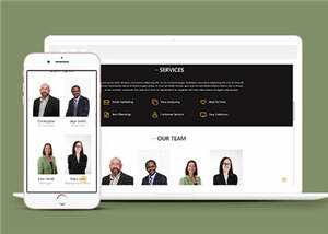 商业贸易服务展示HTML网页模板下载 - 简单网创项目资源网