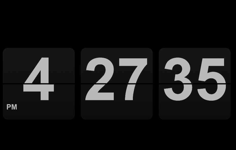 倒计时单页翻页时钟HTML源码，黑色翻页时钟HTML源码 - 简单网创项目资源网