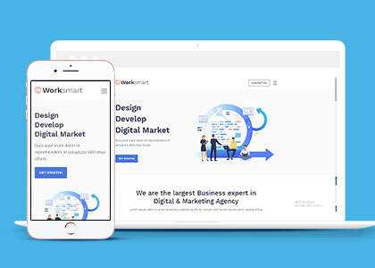 宽屏网络应用开发网站模板下载 - 简单网创项目资源网