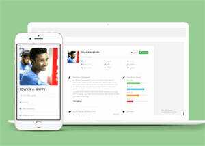 简洁个人简历介绍网站模板下载 - 简单网创项目资源网