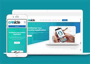 绿色APP创意设计网站模板源码 - 简单网创项目资源网