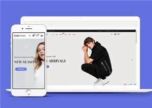 简约时尚服装商城响应式网页模板下载 - 简单网创项目资源网