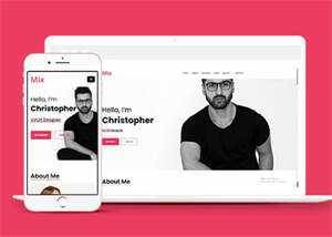 简洁设计团队介绍网站模板下载 - 简单网创项目资源网