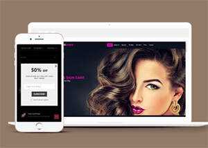 宽屏女性美容美发养生网站模板 - 简单网创项目资源网