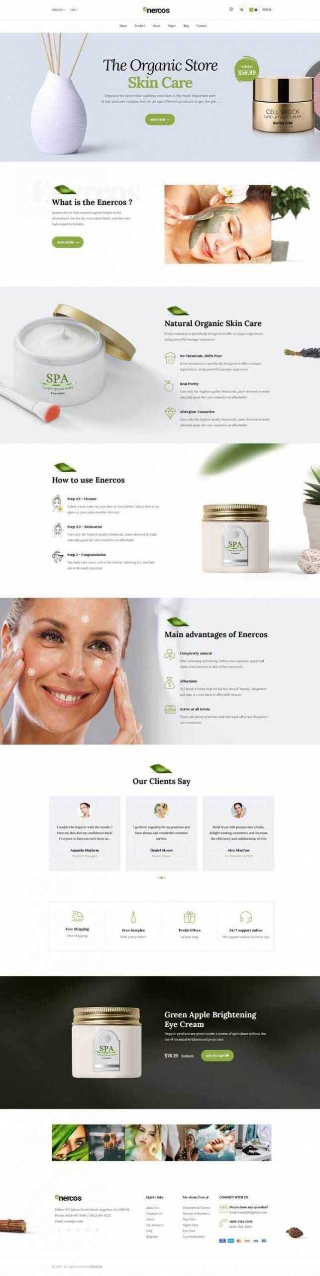 简洁响应式美容美体化妆品购物网站 - 简单网创项目资源网