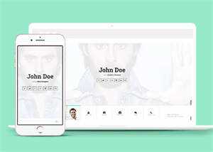 js切换个人简历主页类网站模板 - 简单网创项目资源网
