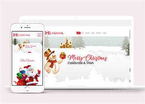 宽屏圣诞节活动专题网页模板下载 - 简单网创项目资源网