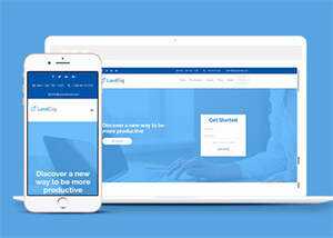 浅蓝色VIP软件单页面模板下载 - 简单网创项目资源网