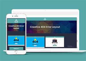 简洁个性化404错误页模板源码 - 简单网创项目资源网