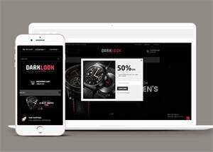 黑色手表在线商城网站模板下载 - 简单网创项目资源网