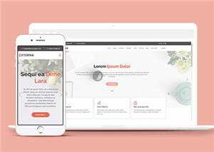 简约营销业务展示响应式网页模板 - 简单网创项目资源网