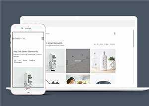 极简主义创意展示响应式网页模板下载 - 简单网创项目资源网