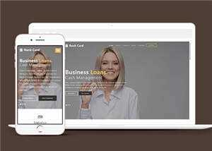 商业信贷行业响应式通用网站模板下载 - 简单网创项目资源网