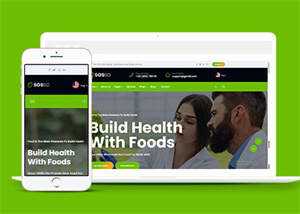 绿色有机食品农产品网站模板下载 - 简单网创项目资源网