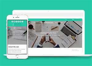 蓝色美元外汇金融网站模板源码 - 简单网创项目资源网