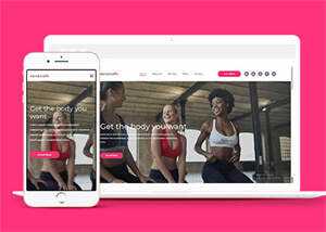 宽屏减脂瘦身运动计划网站模板 - 简单网创项目资源网