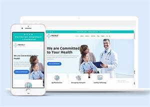 宽屏医院医生介绍类网站模板下载 - 简单网创项目资源网