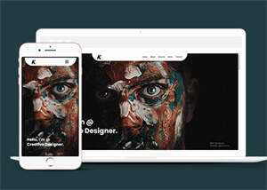 简洁设计师求职简历网站模板 - 简单网创项目资源网