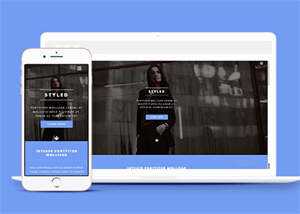 宽屏时尚女性服装展示网站模板 - 简单网创项目资源网