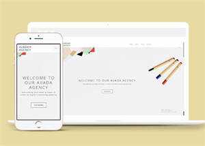 响应式极简4A广告公司企业模板 - 简单网创项目资源网