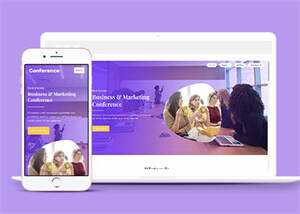 简洁项目路演活动类网站模板 - 简单网创项目资源网