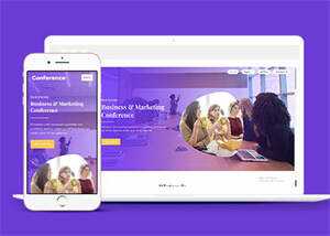 紫色精品商业合作网站模板源码 - 简单网创项目资源网