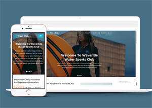 水上运动俱乐部HTML5网页模板下载 - 简单网创项目资源网