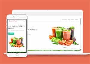 宽屏鲜榨果汁加盟店网站模板下载 - 简单网创项目资源网