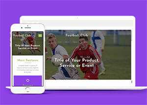 绿色足球竞技俱乐部网站模板 - 简单网创项目资源网