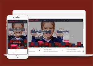 宽屏图书教育HTML网站模板源码 - 简单网创项目资源网