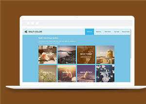 简洁画廊摄影图库类源码模板下载 - 简单网创项目资源网