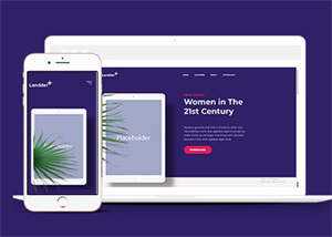 响应式电子书企业官网网站模板 - 简单网创项目资源网