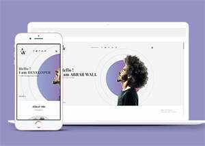 白色简洁设计师网站模板下载 - 简单网创项目资源网