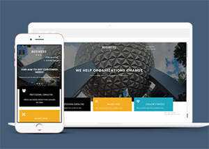 侧边隐藏菜单设计网站模板下载 - 简单网创项目资源网