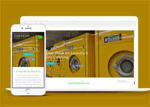 响应式洗衣机维修点网站模板 - 简单网创项目资源网