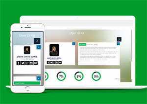 个人站信息触屏版UI套件下载 - 简单网创项目资源网