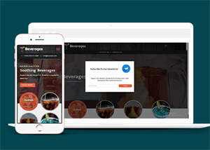 响应式鸡尾酒公司网站模板 - 简单网创项目资源网