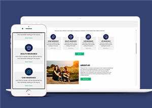 保险公司官方HTML网页模板下载 - 简单网创项目资源网