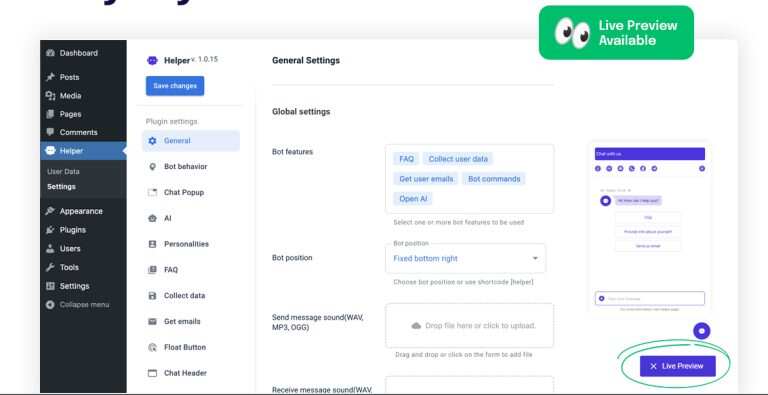 图片[3] - WordPress 插件 OpenAI 聊天机器人 – Helper助手破解版 1.0.18 - 简单网创项目资源网