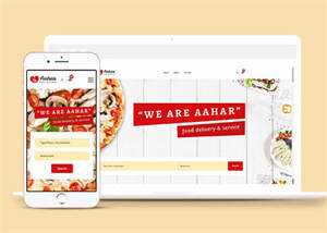 响应式大气美食披萨网站模板 - 简单网创项目资源网