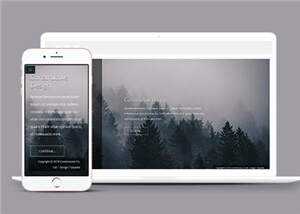 简洁公司产品动态单页面响应式网页模板下载 - 简单网创项目资源网