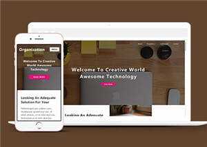 简洁创意科技展示响应式网页模板下载 - 简单网创项目资源网