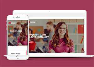 响应式教育机构学校HTML5模板 - 简单网创项目资源网